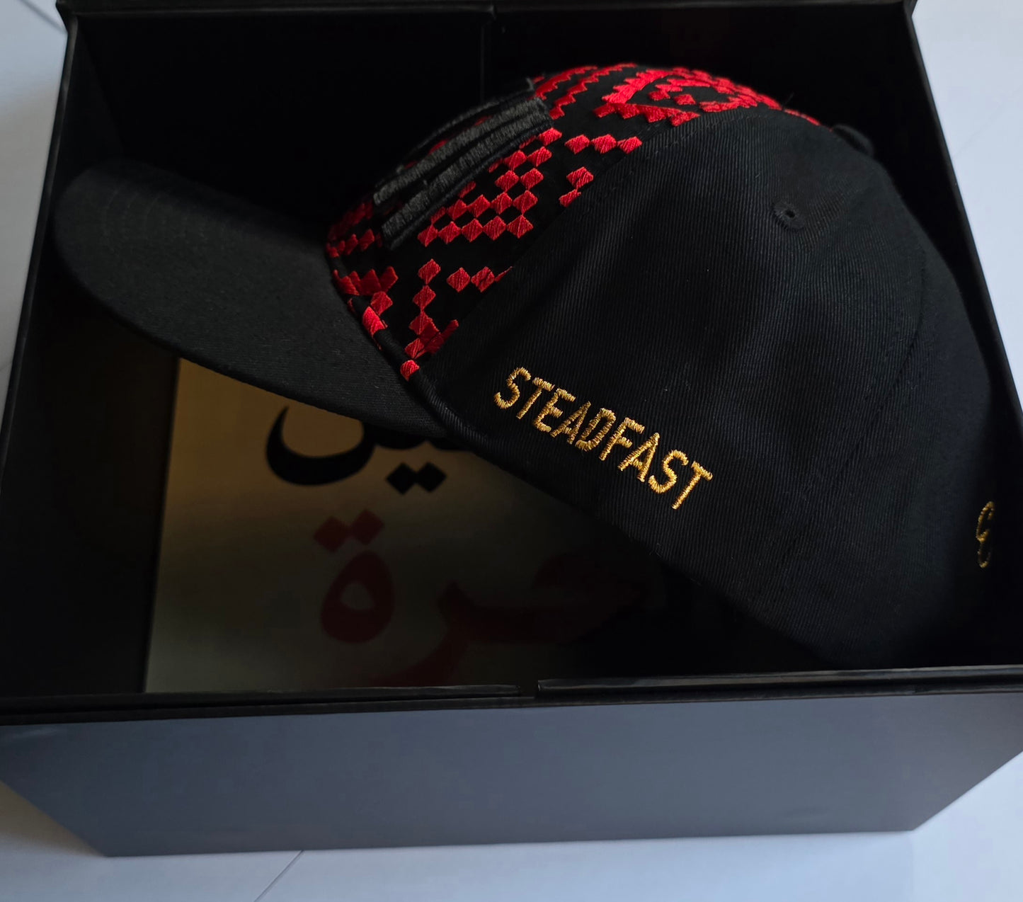 STEADFAST GAZA  premium Tatreez cap