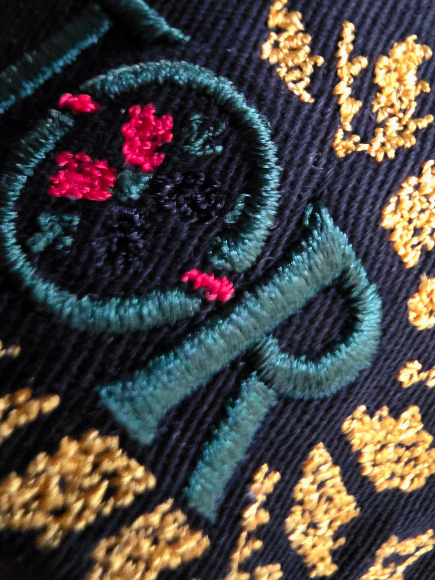 UNBREAKABLE GAZA Black & Gold full Tatreez embroidery cap