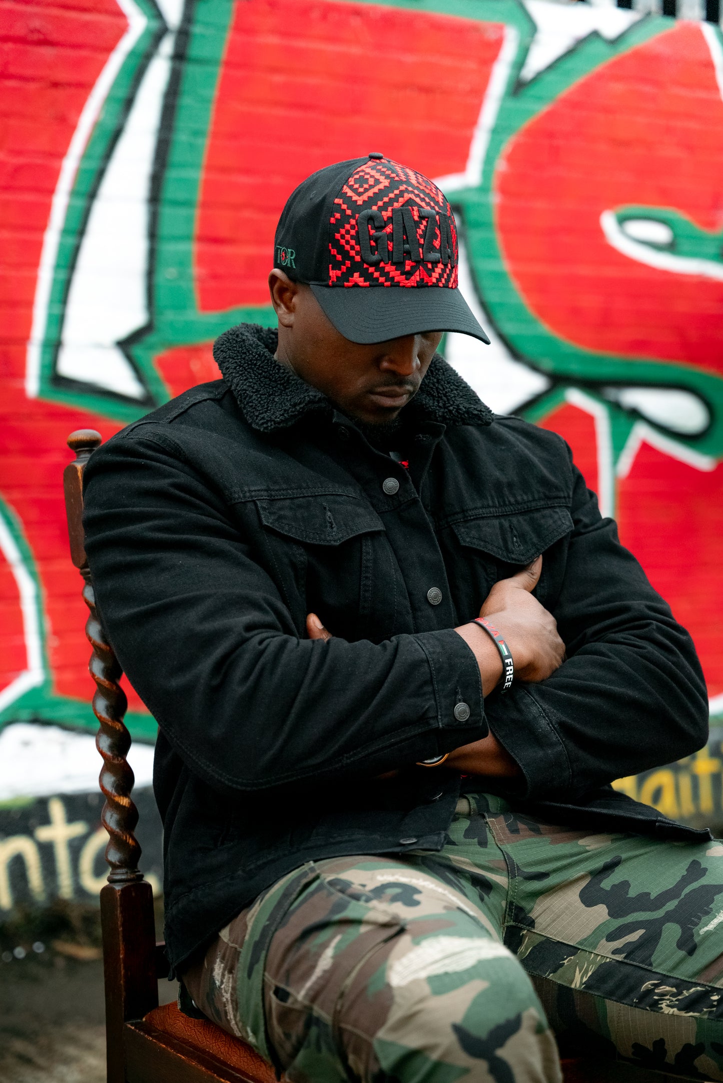 STEADFAST GAZA  premium Tatreez cap